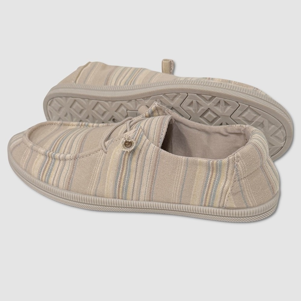Rocket Dog Mellow Rumney No-Tie Shoes - NIB Womens 8.5 Stripe Cotton #49269-CL2